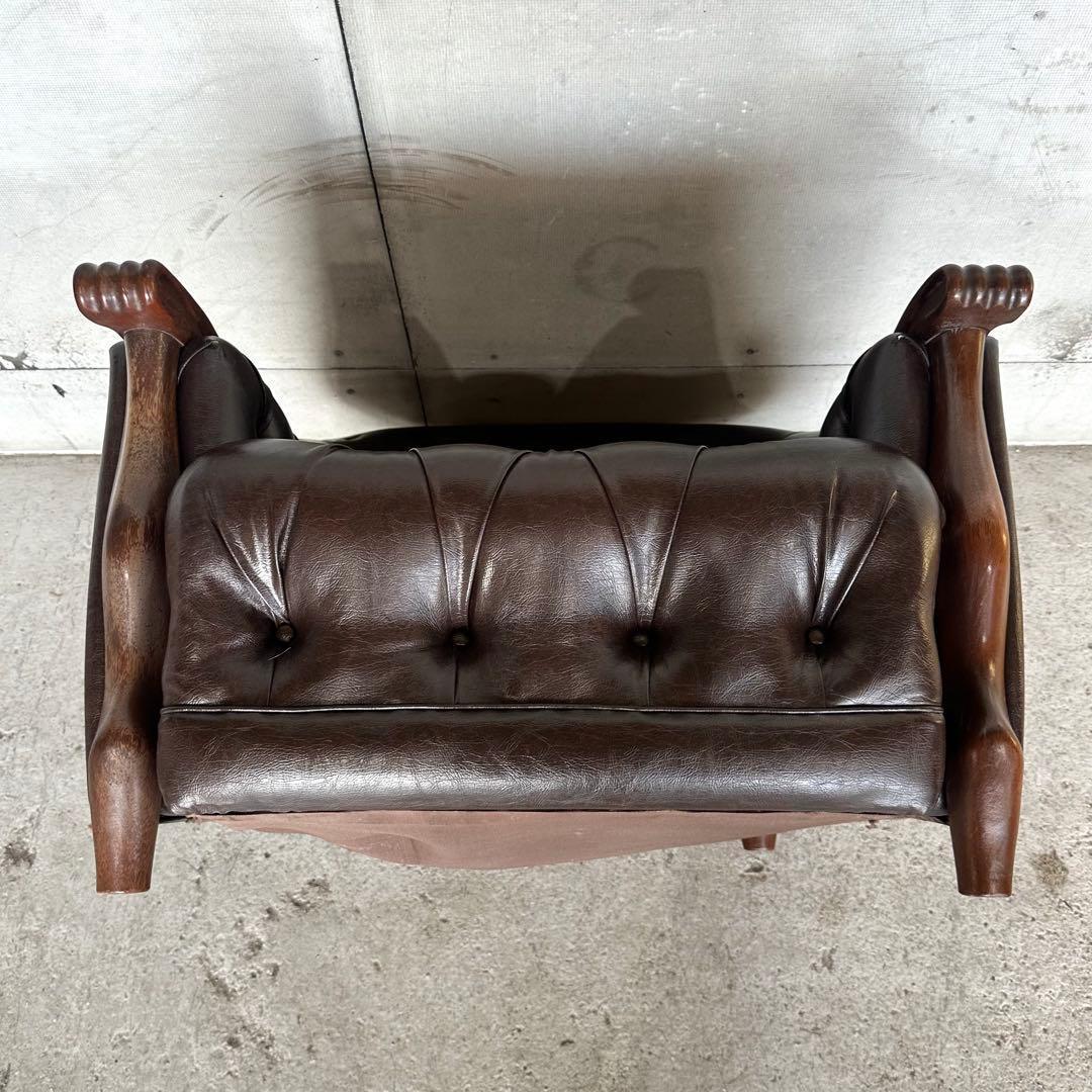 マルニ木工 ベルサイユ 本革シングルソファ Mスムース