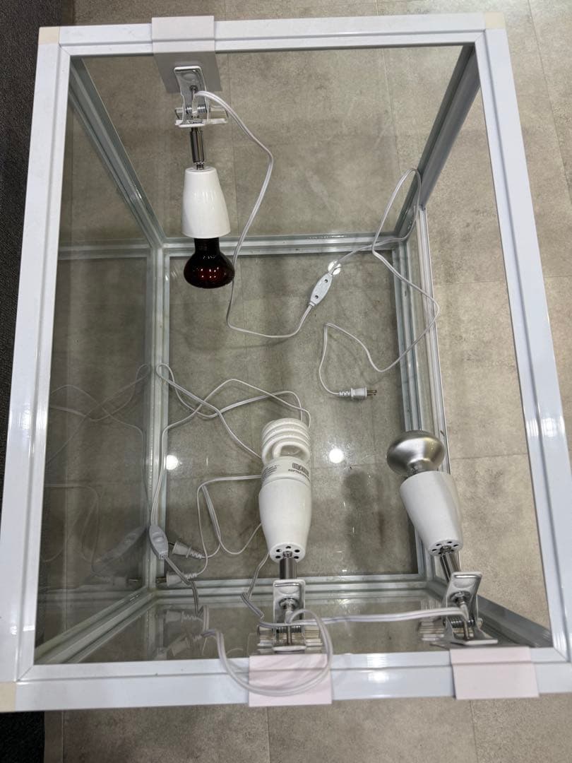 ア*ー様 爬虫類 ケージ バスキングライト フトアゴヒゲトカゲ