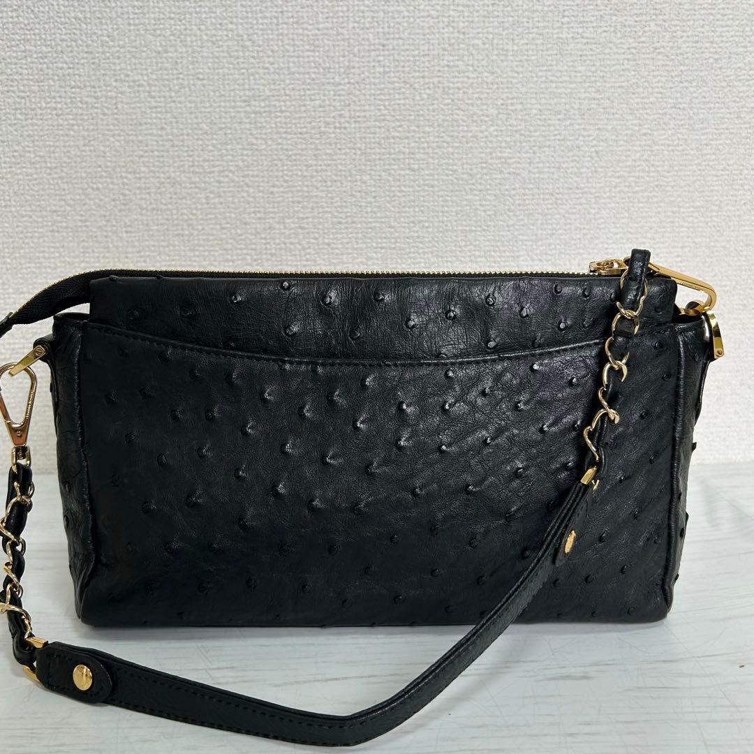 極美品 Crystal Reptiles パーティーバッグ ハンドバッグ 本革製