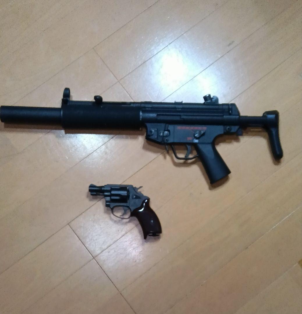 マルシンポリスリボルバー8ミリガス　ジャンク　マルイMP5D 電動ガン　ジャンク