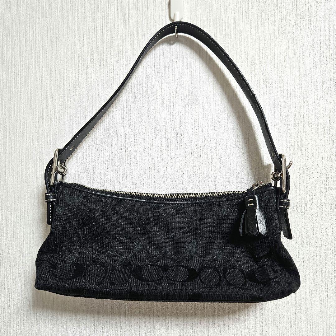 COACH コーチ アクセサリーポーチ ワンショルダーバッグ ブラック