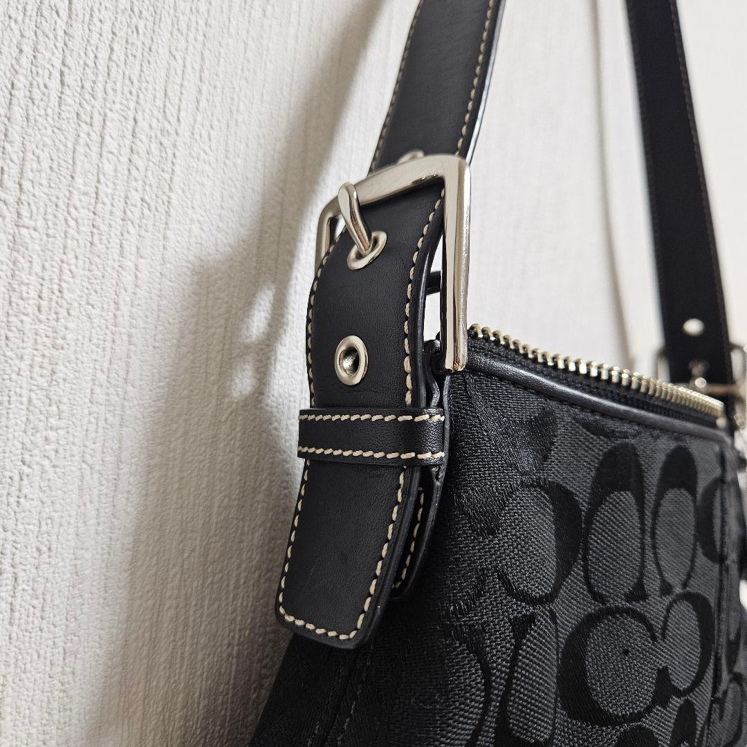 COACH コーチ アクセサリーポーチ ワンショルダーバッグ ブラック