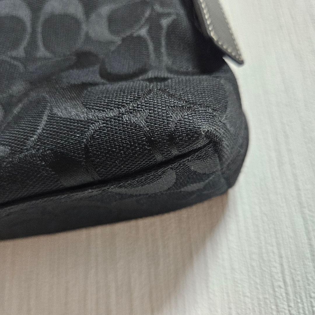 COACH コーチ アクセサリーポーチ ワンショルダーバッグ ブラック