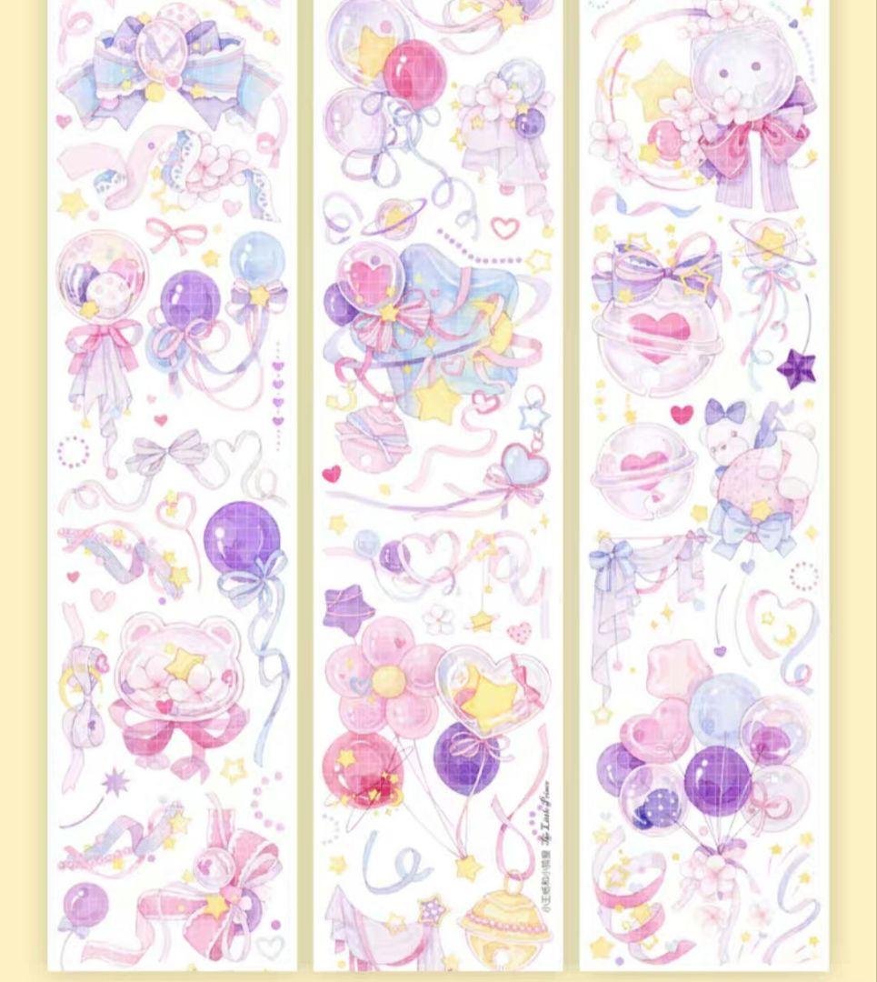 巻売 503★ 海外 マスキングテープ マステ PET 装飾 動物 兎 贝壳光