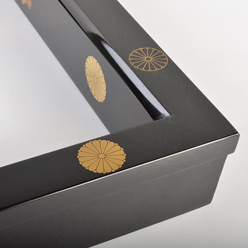 茶道具　蒔絵師　村田宗覚作　高台寺蒔絵　炉縁　共布共箱　C　R7431B