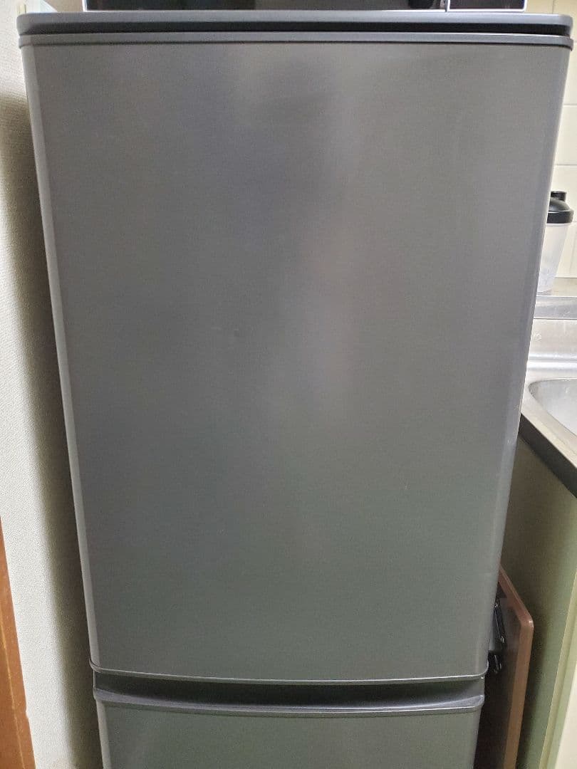 グレー 2ドア冷蔵庫 右開き