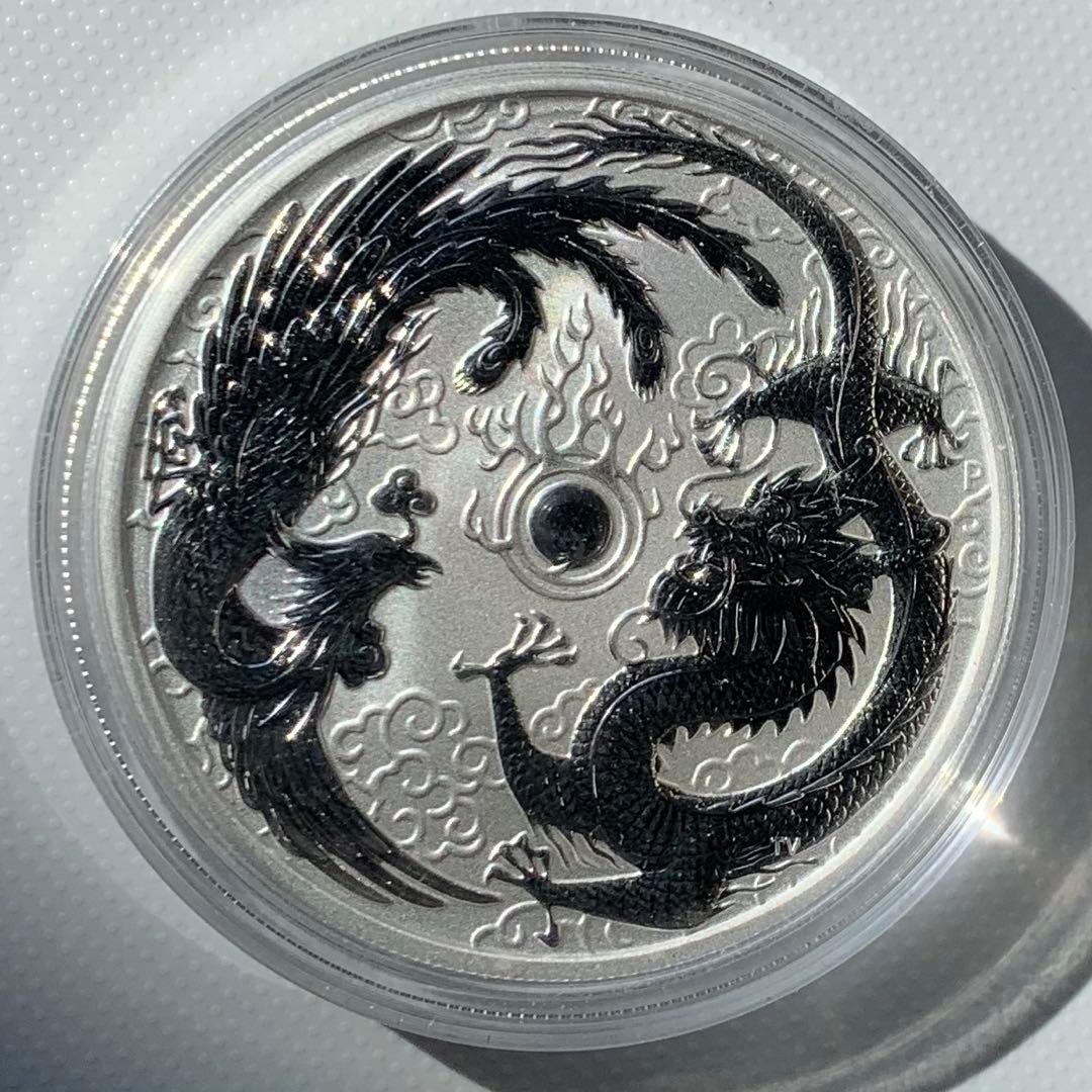 コレクション 2017 1 oz Silver Dragon & Phoenix BU