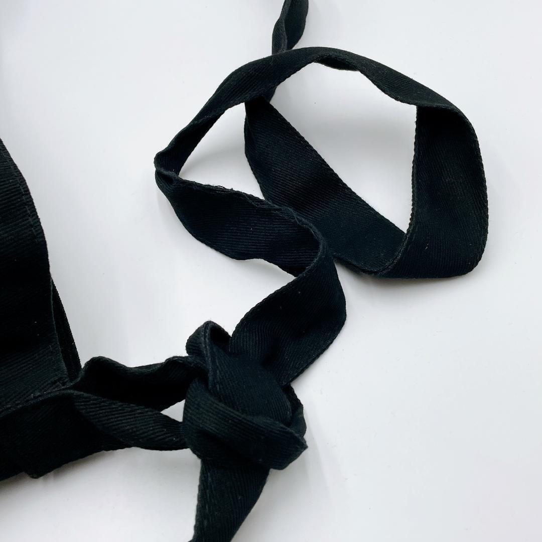 美品 ANN DEMEULEMEESTER ブラック ショルダーバッグ f285