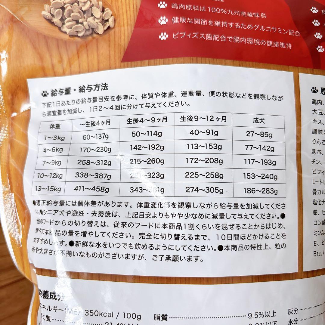 【新品未開封】ドライドッグフード うまか 1.5kg 6袋　国産　着色料フリー