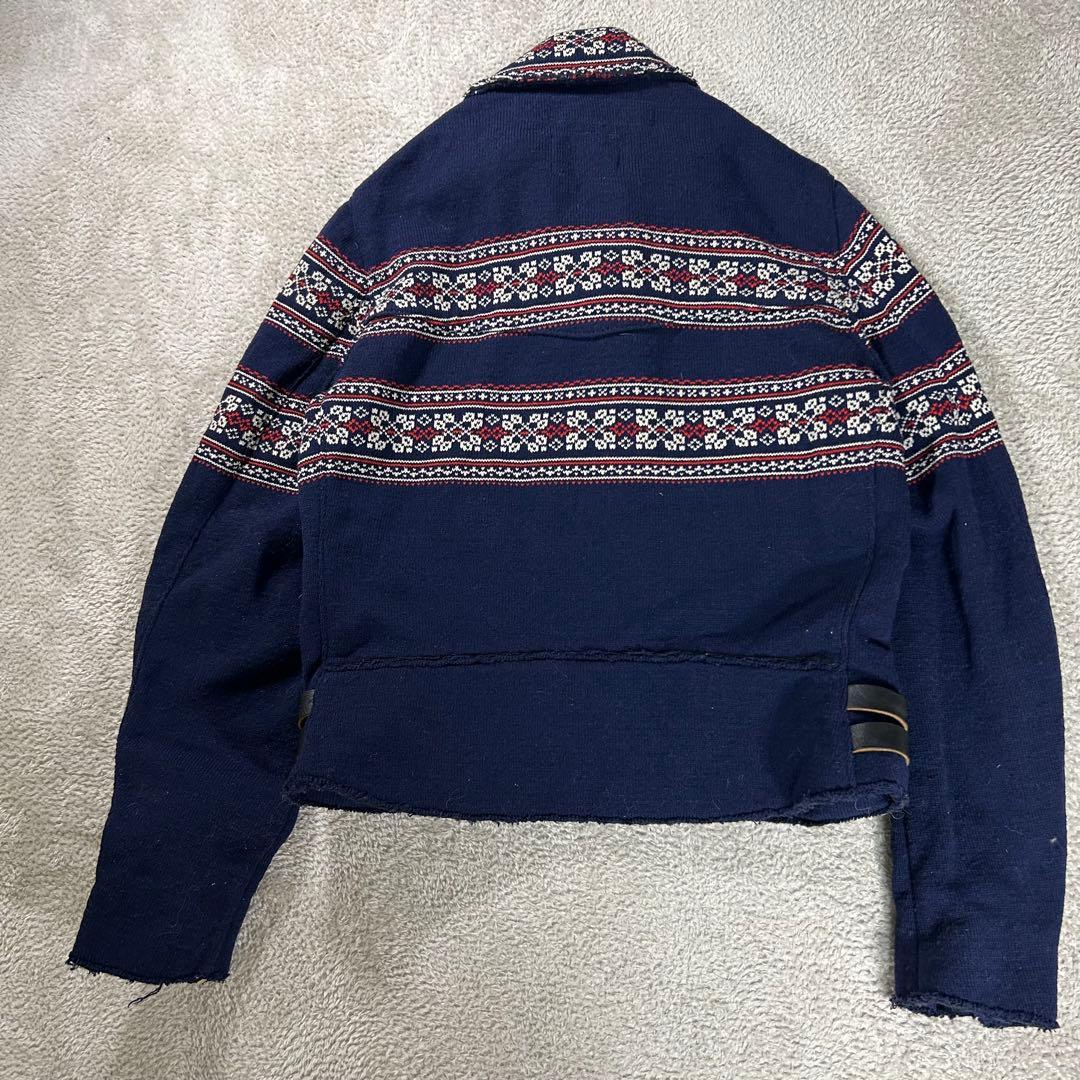 junya watanabe manルイスレザー　ニットライダース　セットアップ