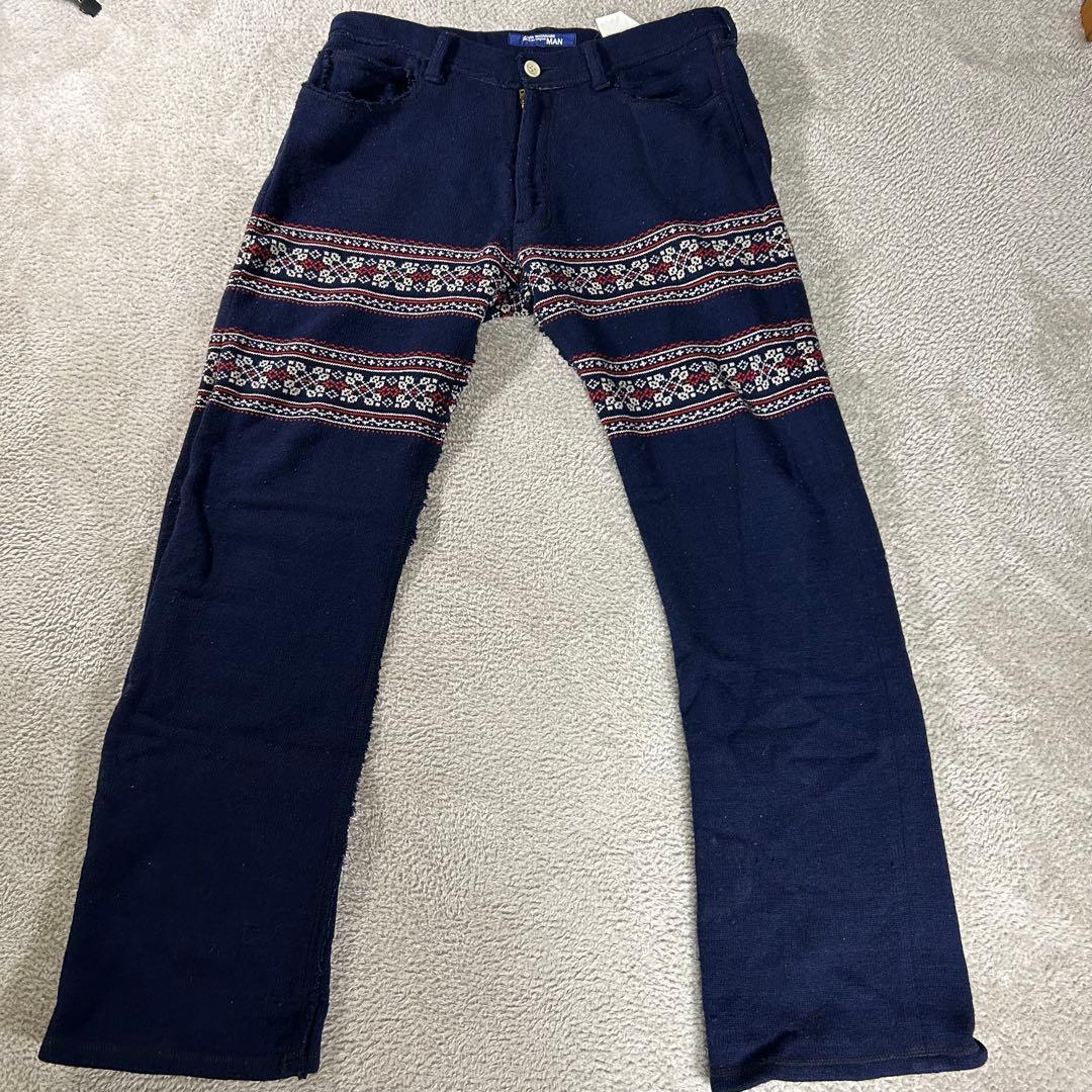 junya watanabe manルイスレザー　ニットライダース　セットアップ