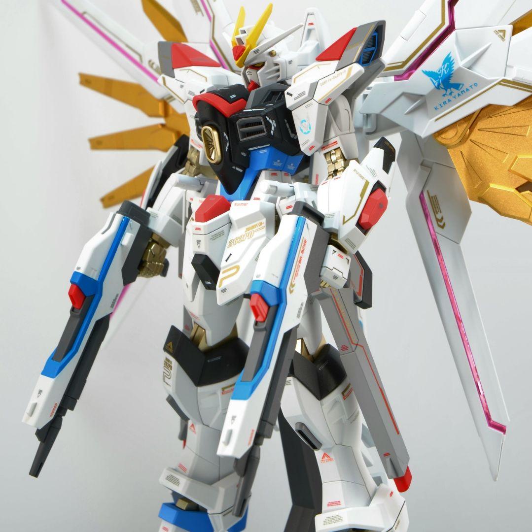 HG マイティーストライクフリーダムガンダム 塗装 完成品 ガンプラ