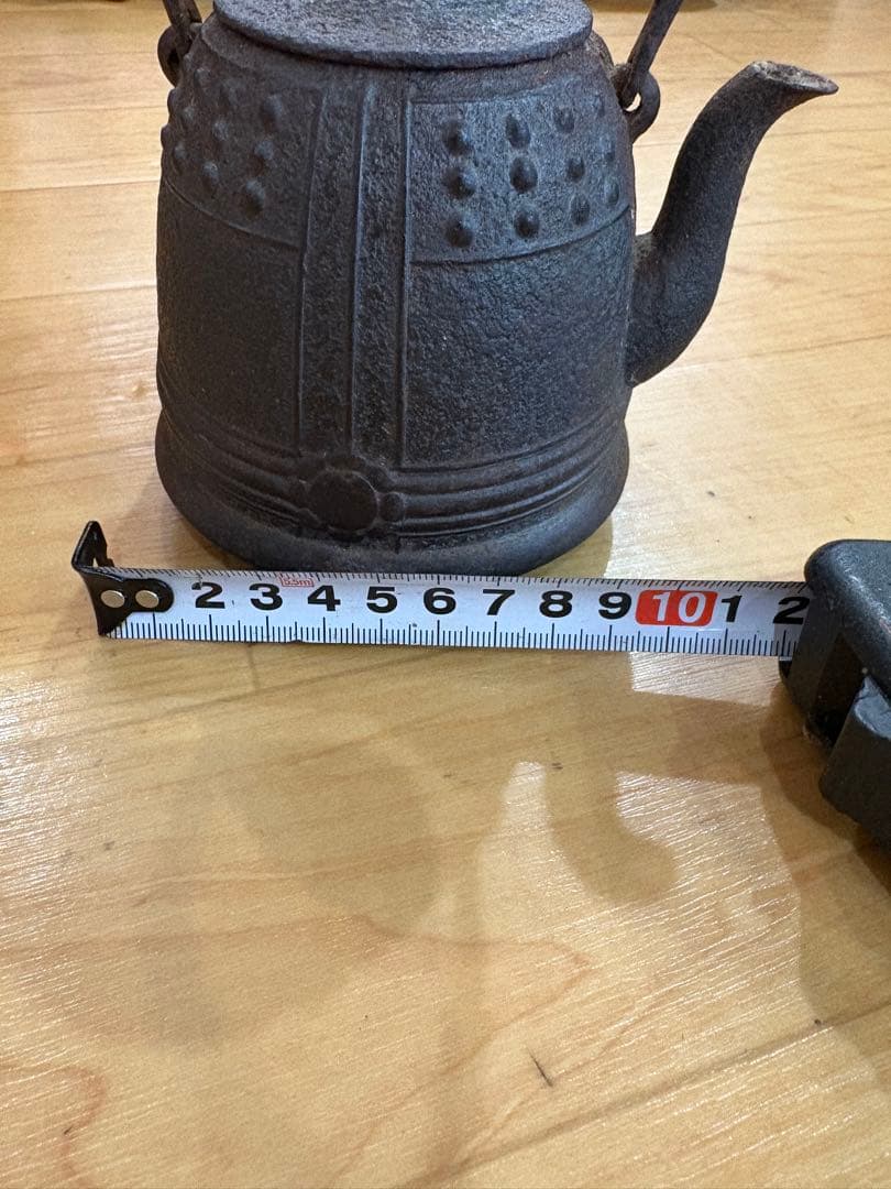 南部盛岡　佐々木 一点もの鉄瓶 鉄製 アンティーク 古美術　インテリア　鉄瓶