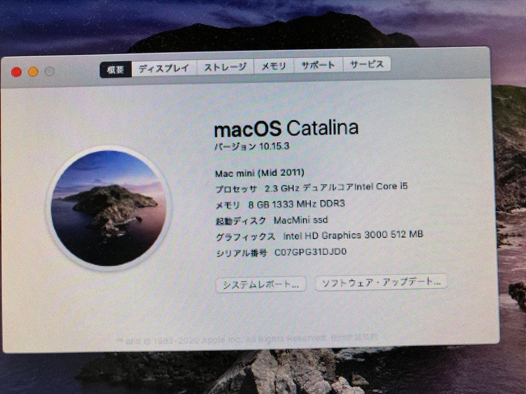 Macデスクトップ Apple Mac mini SSD180GB i5 8GB Mac/Win