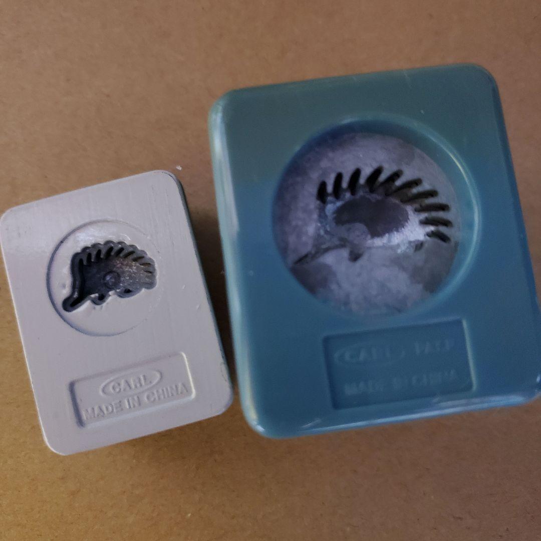 値下げ↓カール　クラフトパンチ　廃盤レア　ハリネズミ　親子はりねずみ