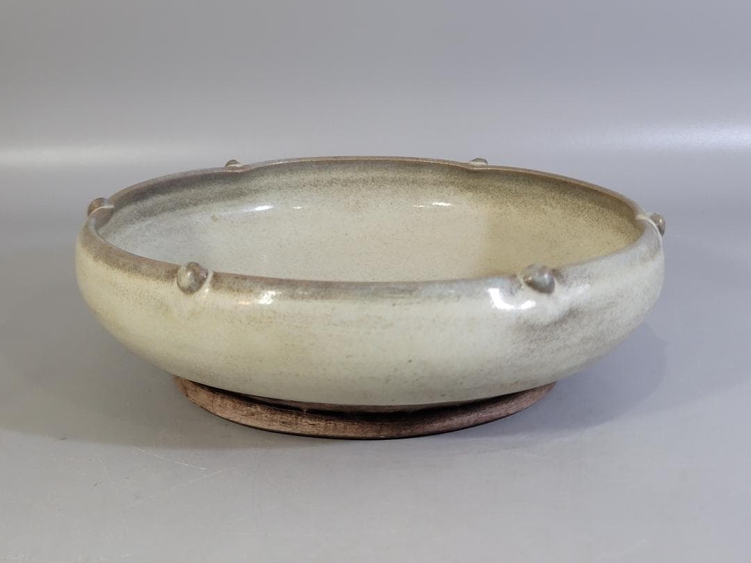 青灰釉 鼓钉水洗