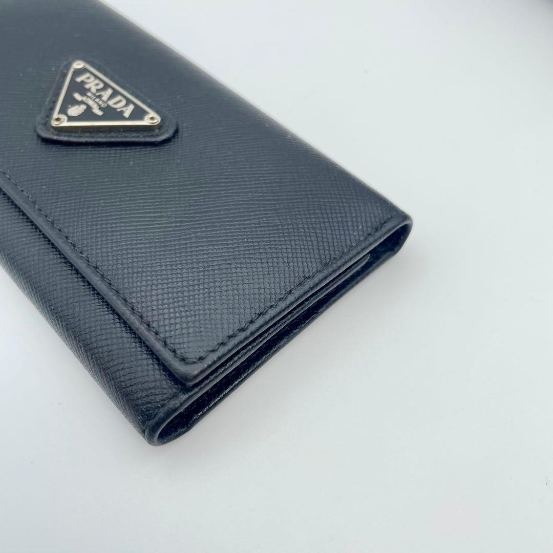 PRADA プラダ　キーケース　レザー　ブラック　管理番号【b107】
