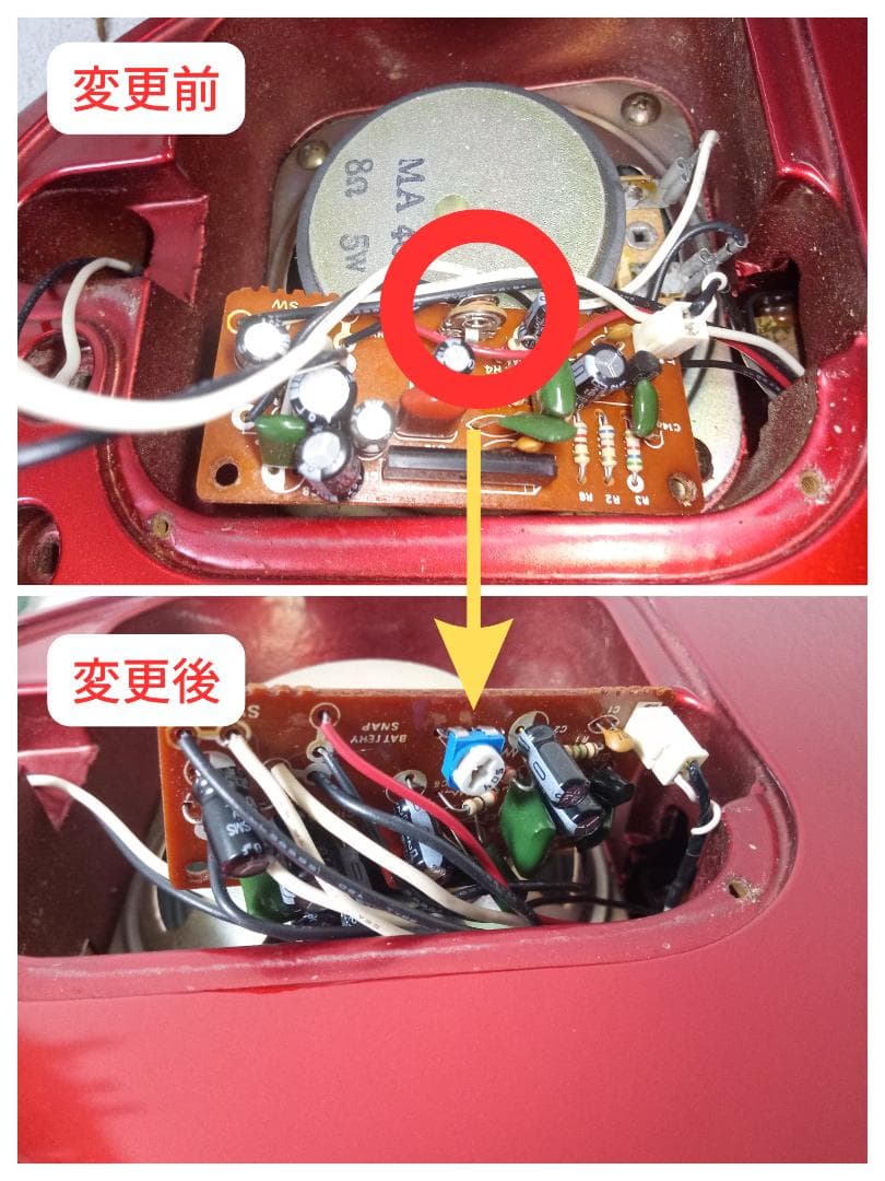 フェルナンデス ZO-3ギター レッド×ゴールドパーツ