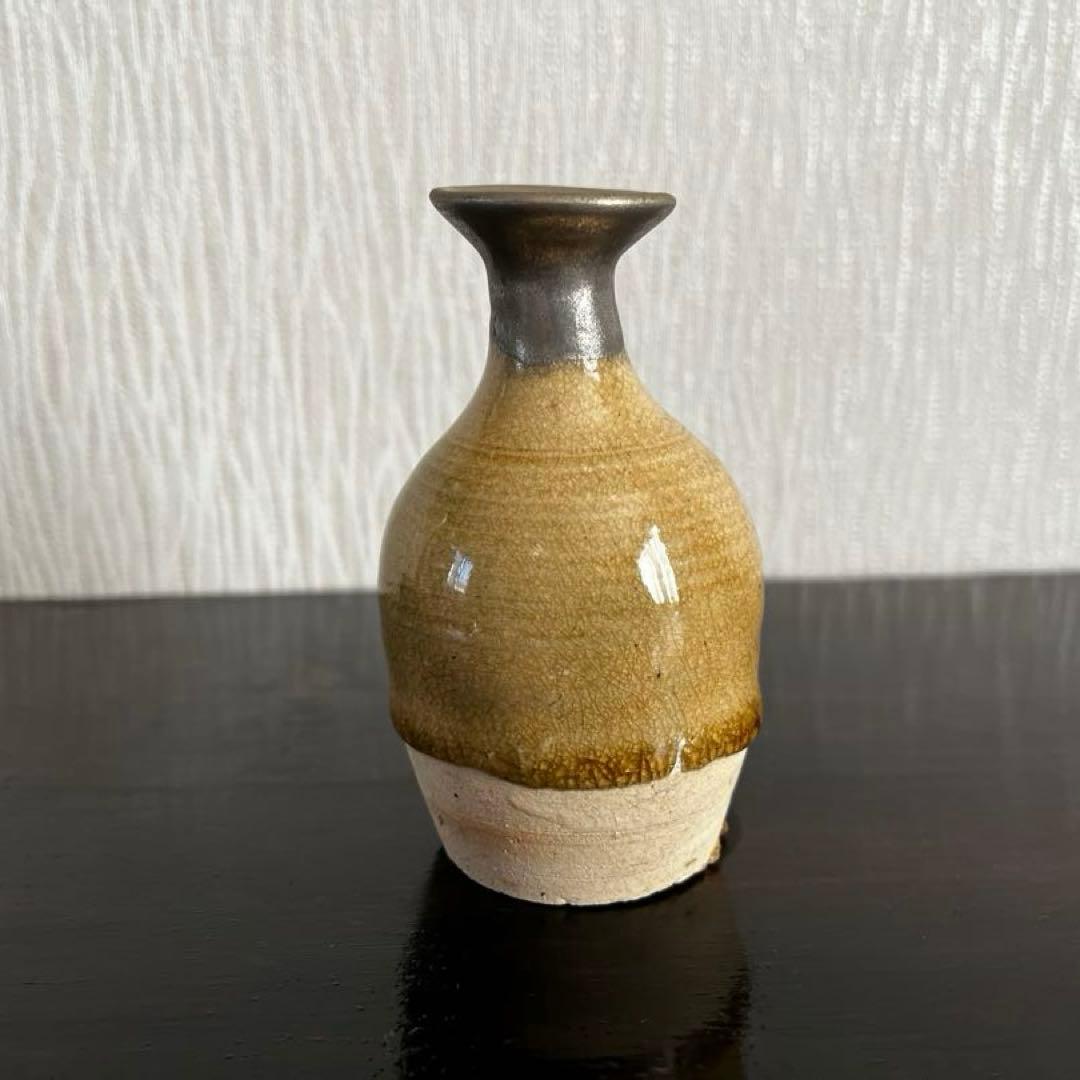 織部　小徳利　金継ぎ