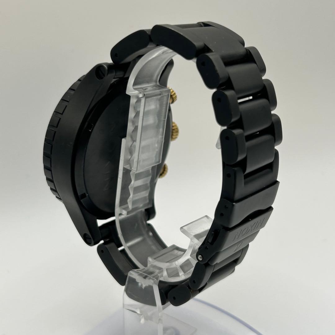 NIXON クロノグラフ 腕時計 ブラック/ゴールド