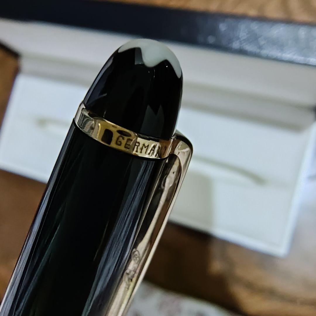 【美品】青インク モンブラン マイスターシュテュック ボールペン