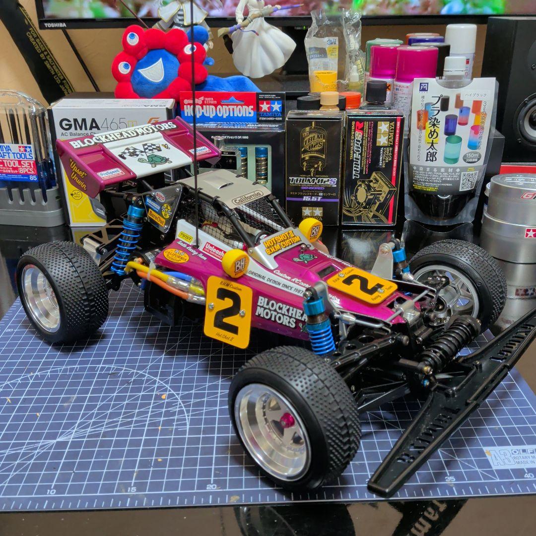 タミヤ　ホットショットII　ブロックヘッドモータース　カスタム　ブラシレスセット