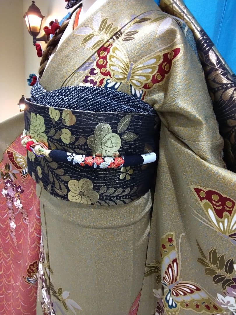 振袖フルセット、正絹振袖成人式、重ね衿、帯揚げ帯締め、西陣高級袋帯、襦袢