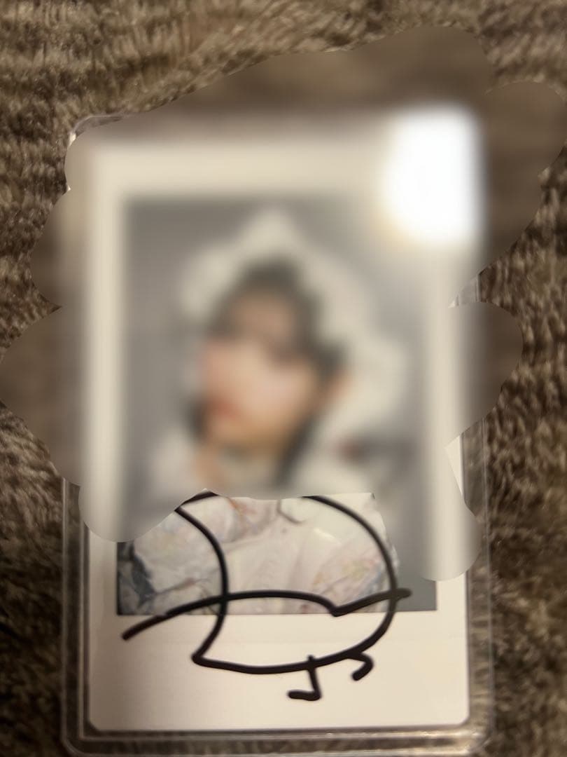 フルーツジッパー　月足天音　ルームウェア衣装　ラッフル　直筆サイン入りチェキ