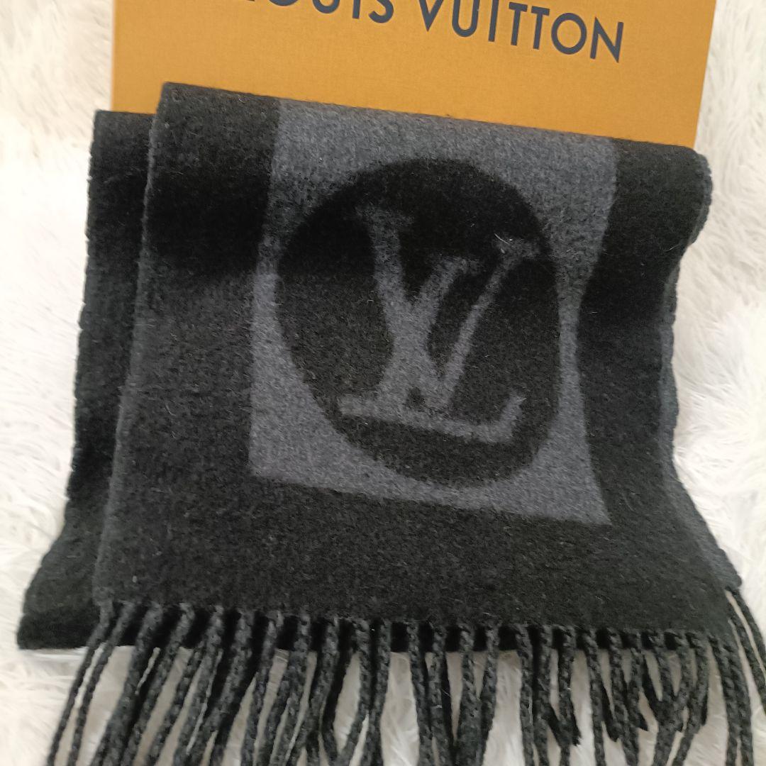 a*c様 極美品✨️　Louis Vuitton ブラック　グレー　マフラー　ヴ