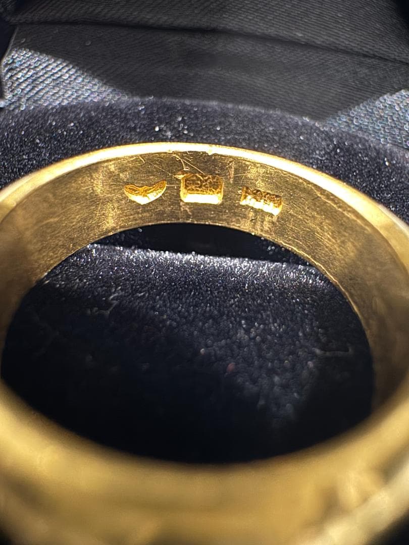 【純金】K24 甲丸リング 12号 約10.4g