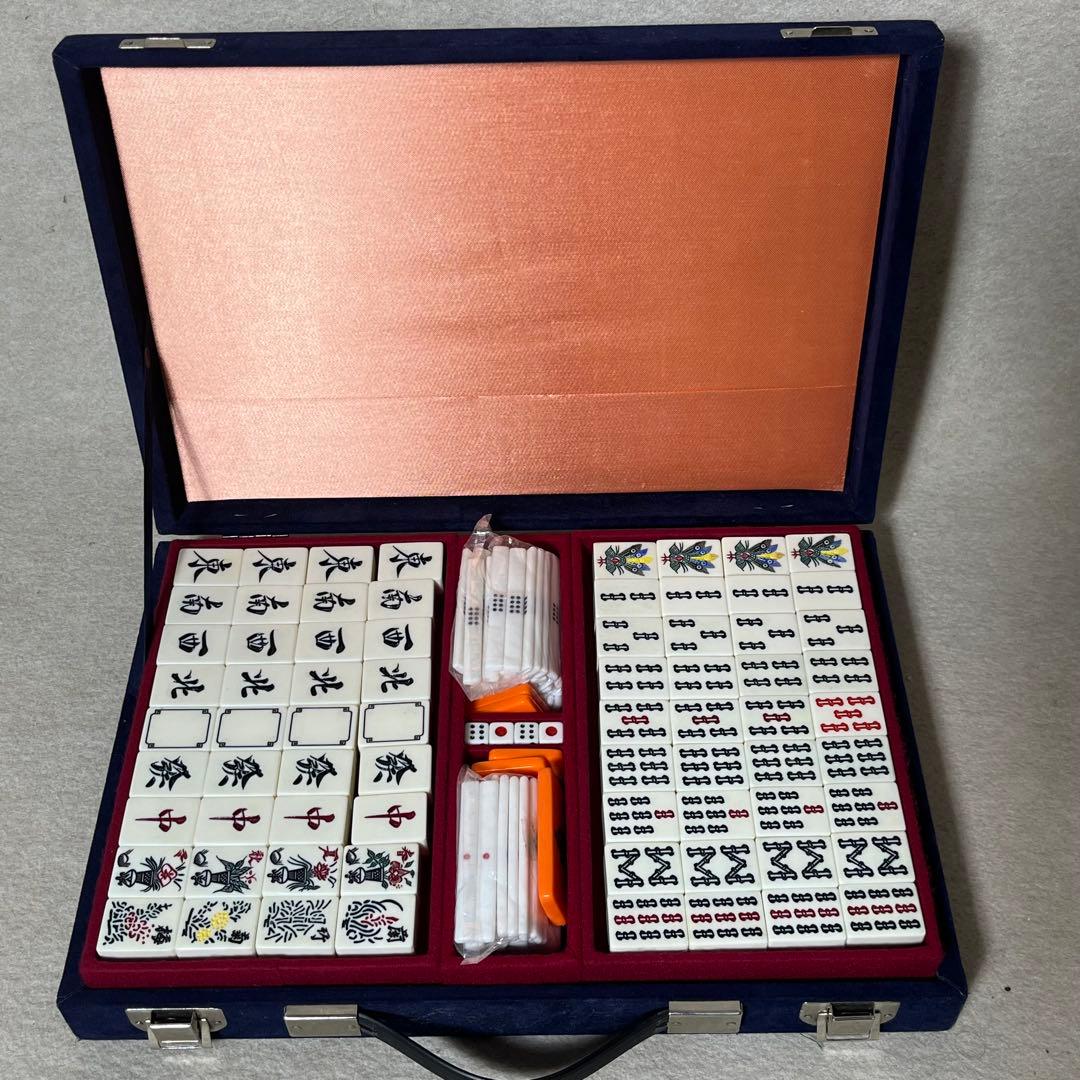 【激レア】 市川屋 ジャンボ竹牌 麻雀牌 背竹 関東書体 四君子