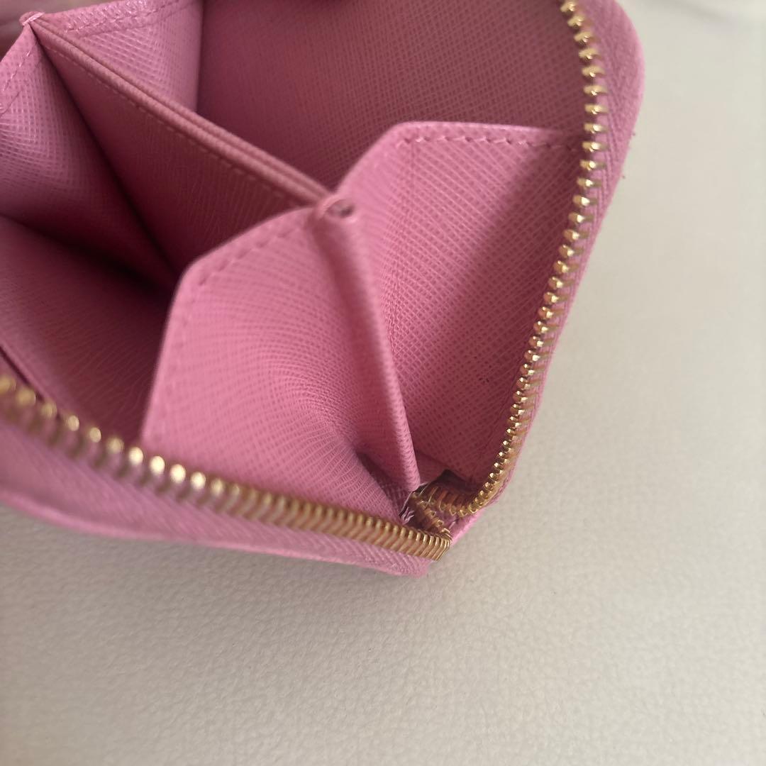 PRADA サフィアーノ レザー ウォレット ケース ピンク