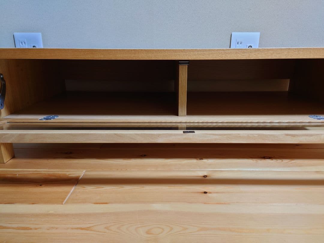 【トットちゃん 】無印良品　タモ材　テレビボード