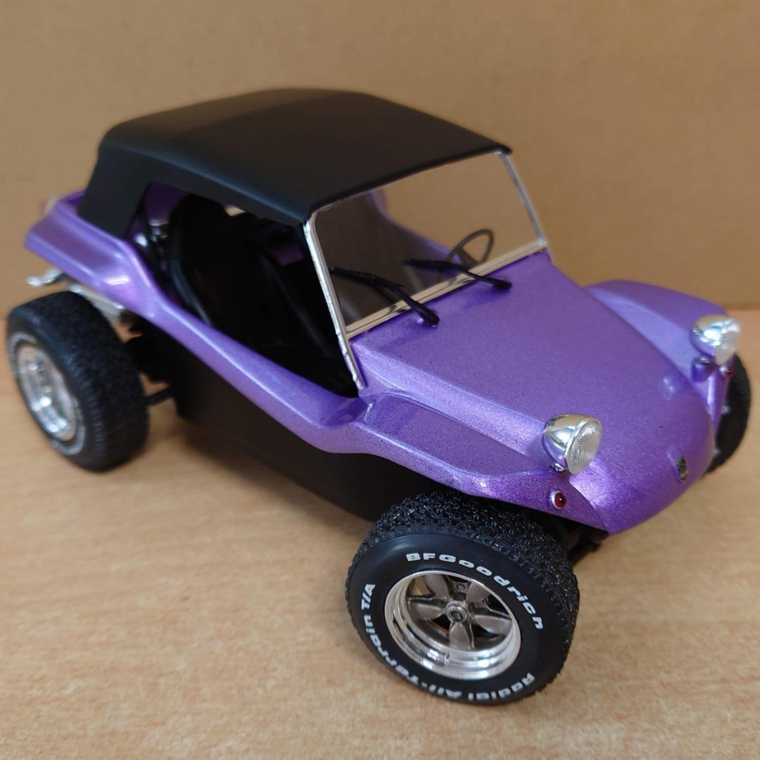 1/18 メイヤーズ マンクス バギー ソフトルーフ パープル ソリド製ミニカー