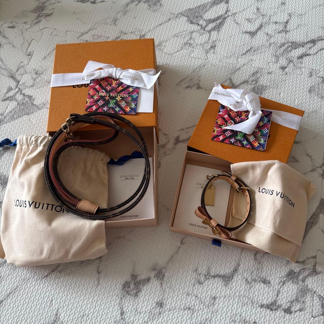 【新品未使用】　LOUIS VUITTON ルイヴィトン　犬　リード　首輪　S