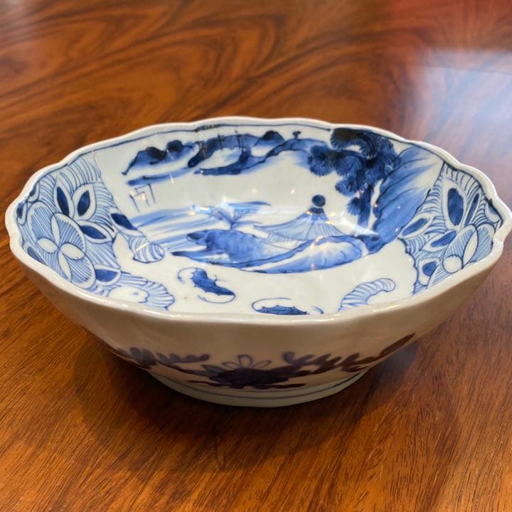 皿　古伊万里染付　5枚セット