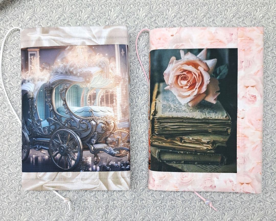 ねこのこ③ブックカバー、ポーチ