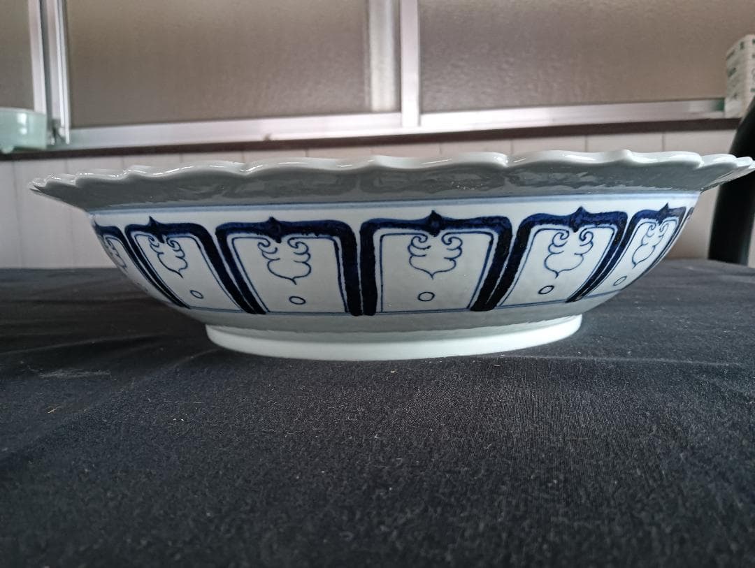 元代　鳳凰図大皿　劉書芬　作