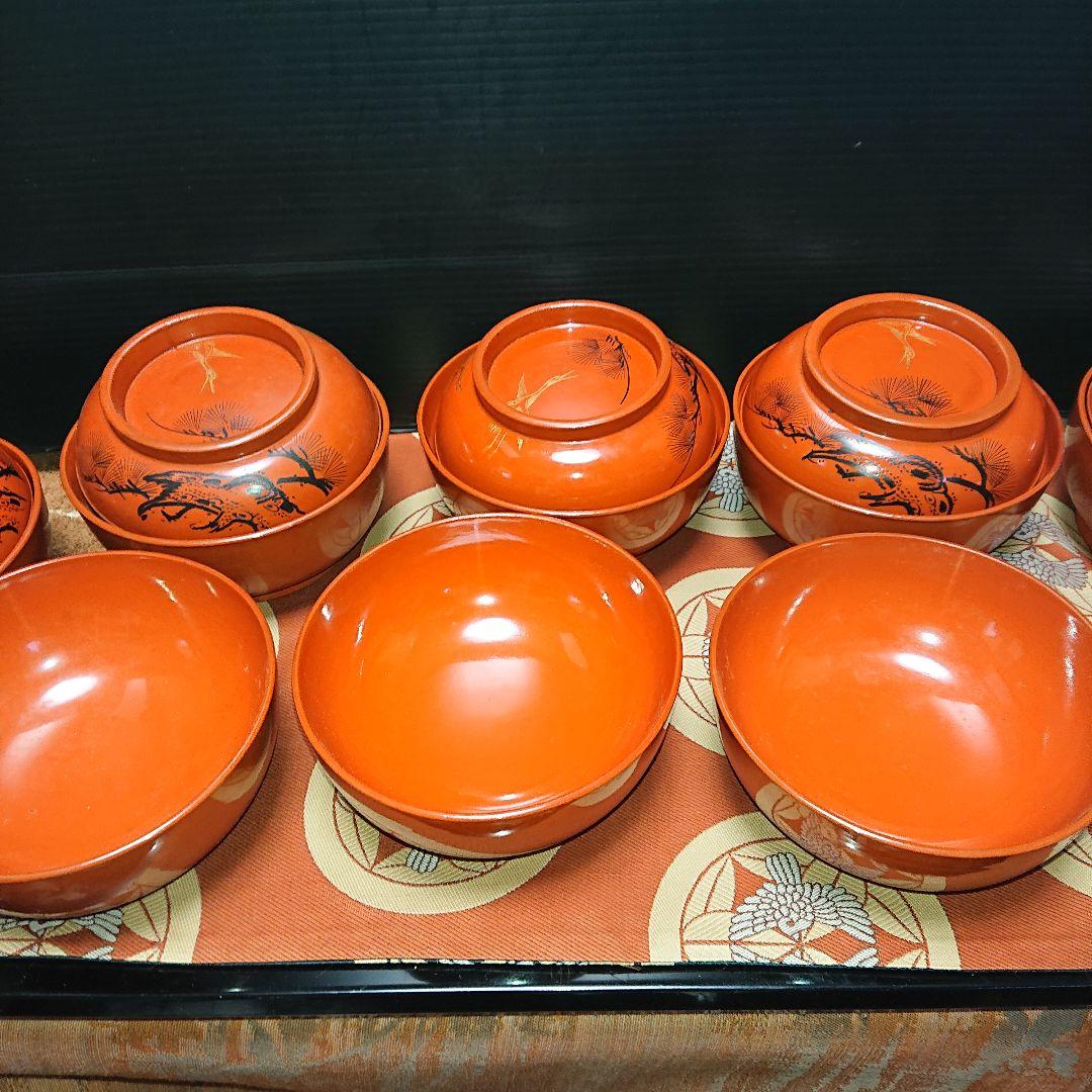 レトロ金彩汁茶碗