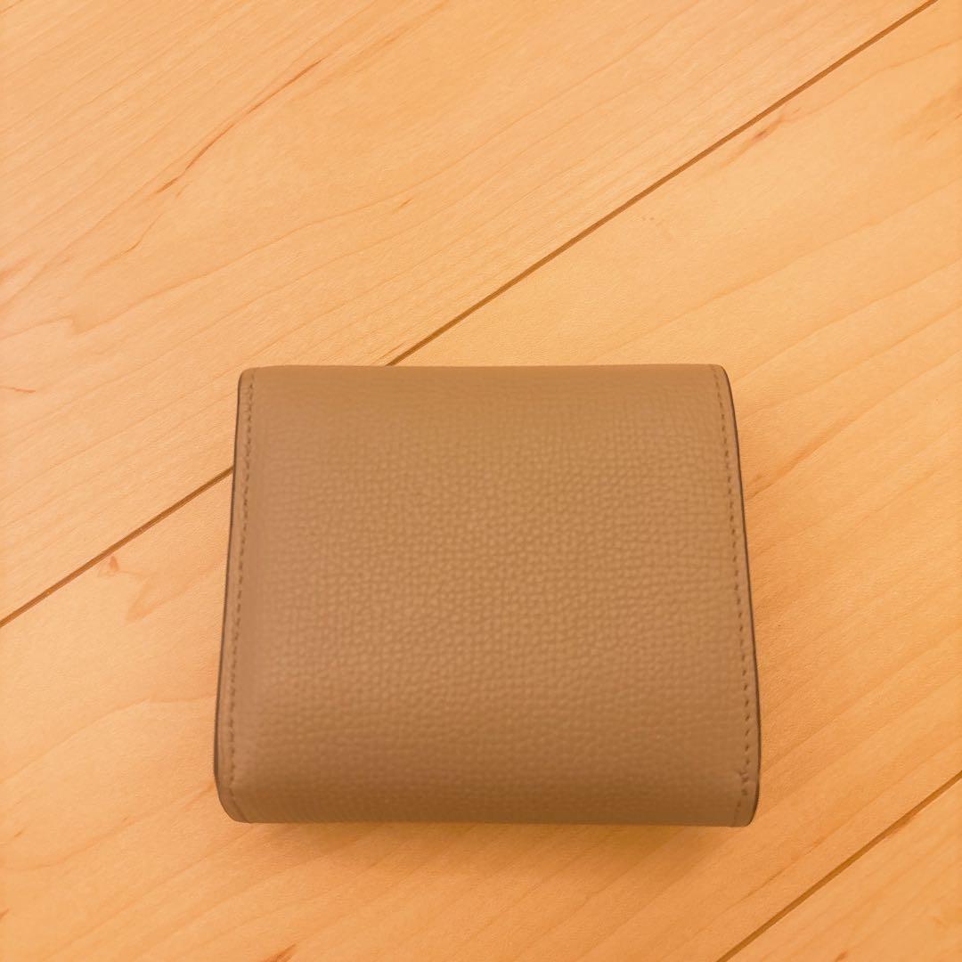 LOEWE 二つ折り財布 アナグラム　サンド