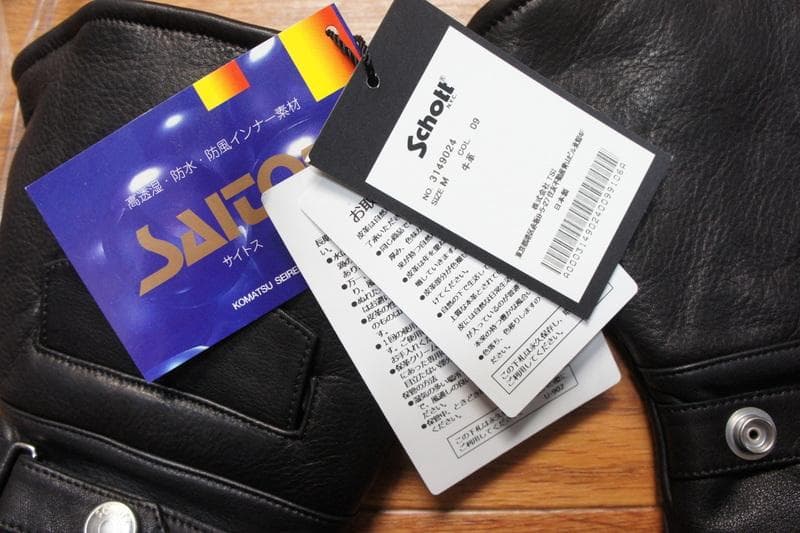 新品★ショット★カウハイドレザーグローブ　　M