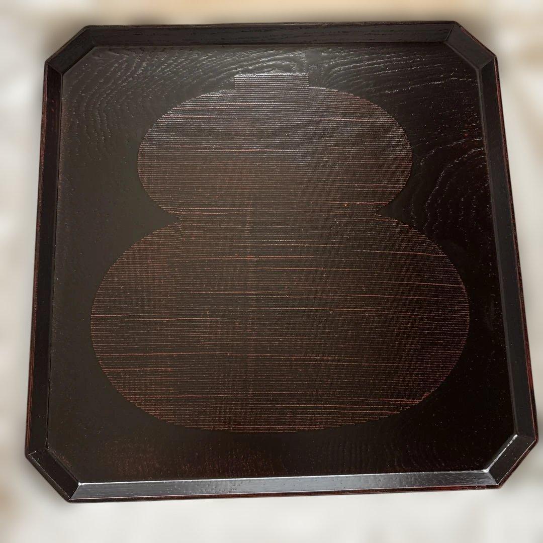 漆器　曙　隈切ひさご膳　二枚セット