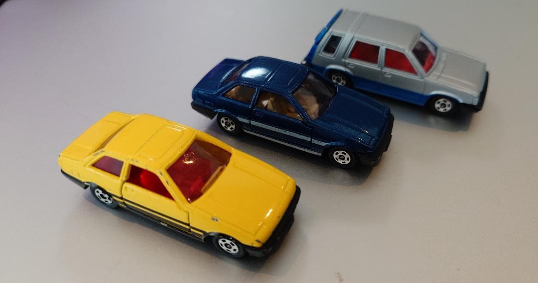 【日本製 トミカ】トヨタ スプリンタートレノ、カリブ　3台（No.23、67）