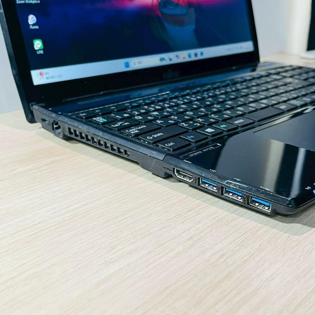 サクサク動作❤️Win11 SSD ノートパソコン ブルーレイ テンキー 8GB