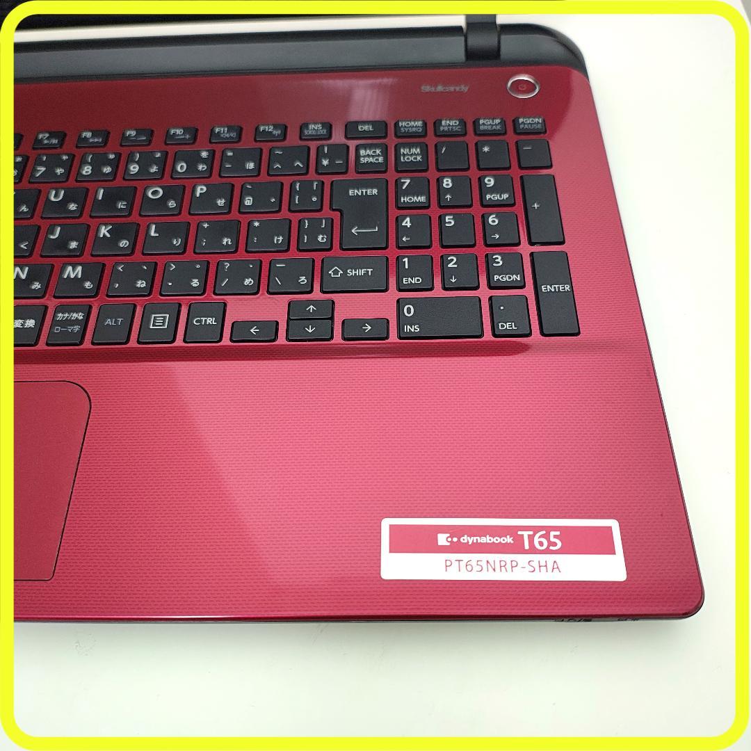 赤　新品SSD256GB⭐️windows11ノートパソコン　カメラ　798