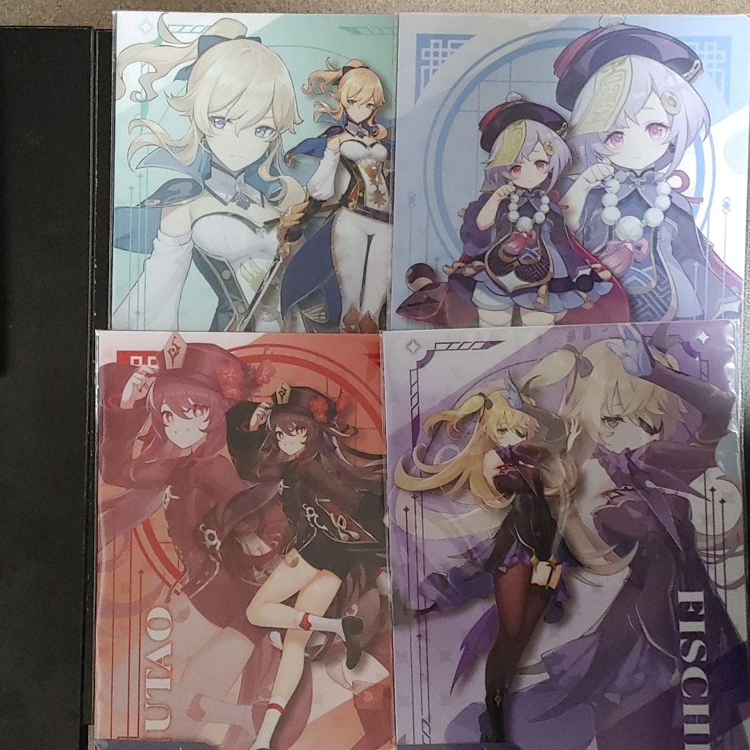 原神 タイトーくじ A賞＋D賞(甘雨)＋F賞(クレー＋七七)＋クリアファイル4個