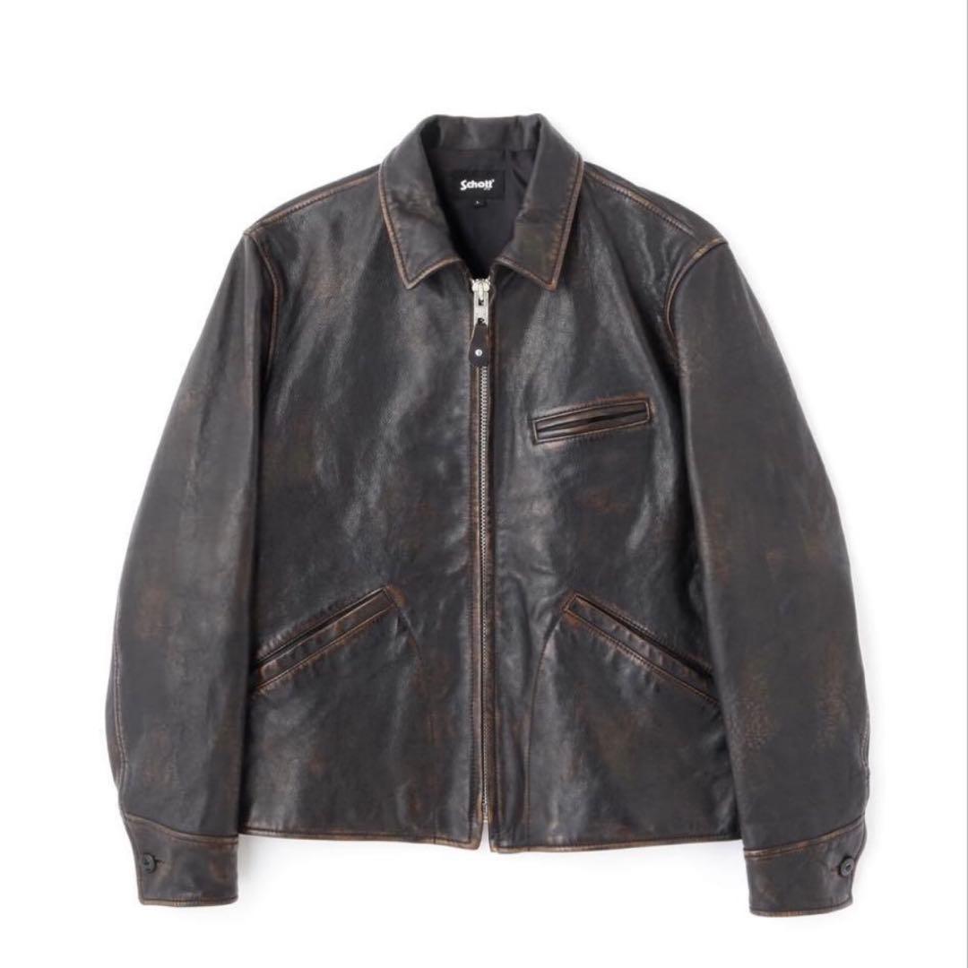 よ*ん様 ショット　スポーツレザージャケット　シングルライダース　ラムレザー