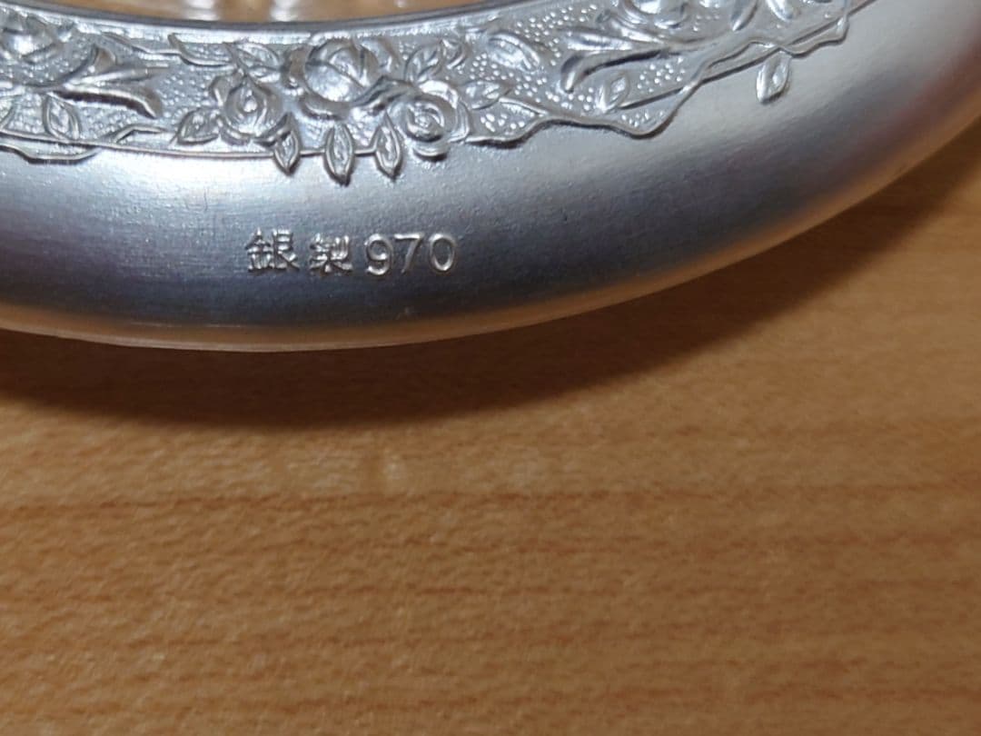 新品】純銀製♦️銀細工 純銀コースター 　SILVER 4個セット