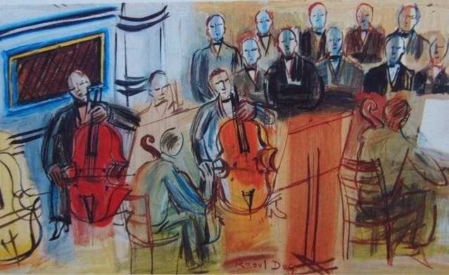 Raoul Dufy、ラウル・デュフィ【Quintette】超希少画・海外レゾネ