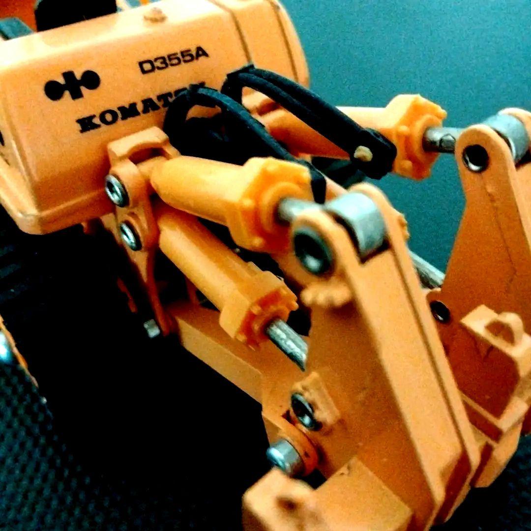 【美品 絶版】ダイヤペット　コマツブルドーザーマルチリッパ付　D355A